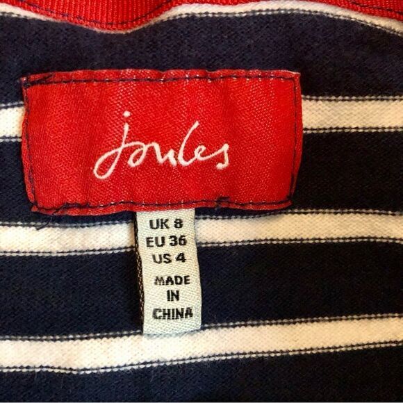 Joules Women’s Nautical Blouse with Square Neck line in size 4 - Picture 10 of 10